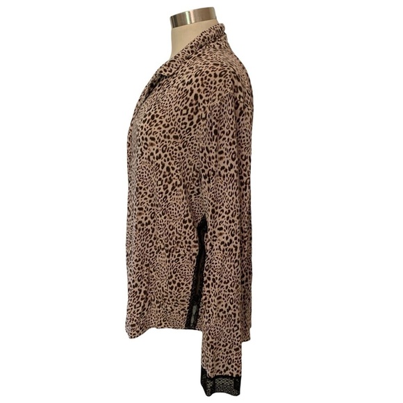 Victoria’s Secret leopard print pajama top - Picture 2 of 6